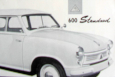 Lloyd 600 Standard Modelprogram 1952 Carbrochure (10135)